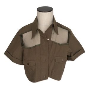 NWT Medium To Love Kuvaa LF Military Crop Jacket